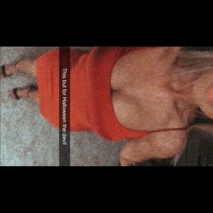 Red satin dress worn once !